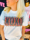 Leopard Checkered XOXO Tee