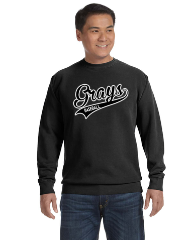 Comfort Colors Ring Spun Crewneck Sweatshirt - Black Swoosh