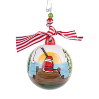 Glory Haus - Santa Christmas at the Lake Ornament