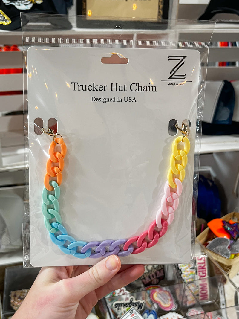 Hat Chain- Multicolor Pastel Link