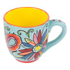 Bright Turquoise Flower Mug - Glory Haus