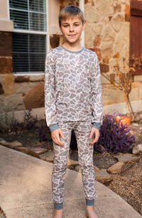 BURLEBO - Youth & Toddler - Pajama Set - Classic Deer Camo