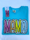 Mama Poka Dot Blue Tee