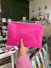 Terry Sol Zip Pouch - Fuchsia