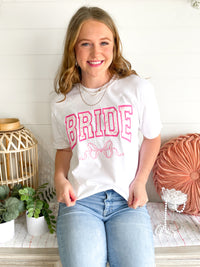 Floral Bride Bow Tee