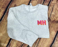 Monogrammed  Pocket Sweatshirt