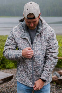 BURLEBO - Puffer Jacket - Classic Deer Camo