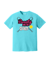 Beauty And The Cleats Comfort Color - Lagoon