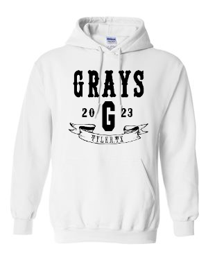 Gildan Heavy Blend Hooded Sweatshirt - White Banner Design