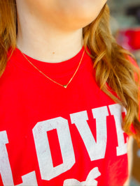 Love Bow Comfort Color Tee