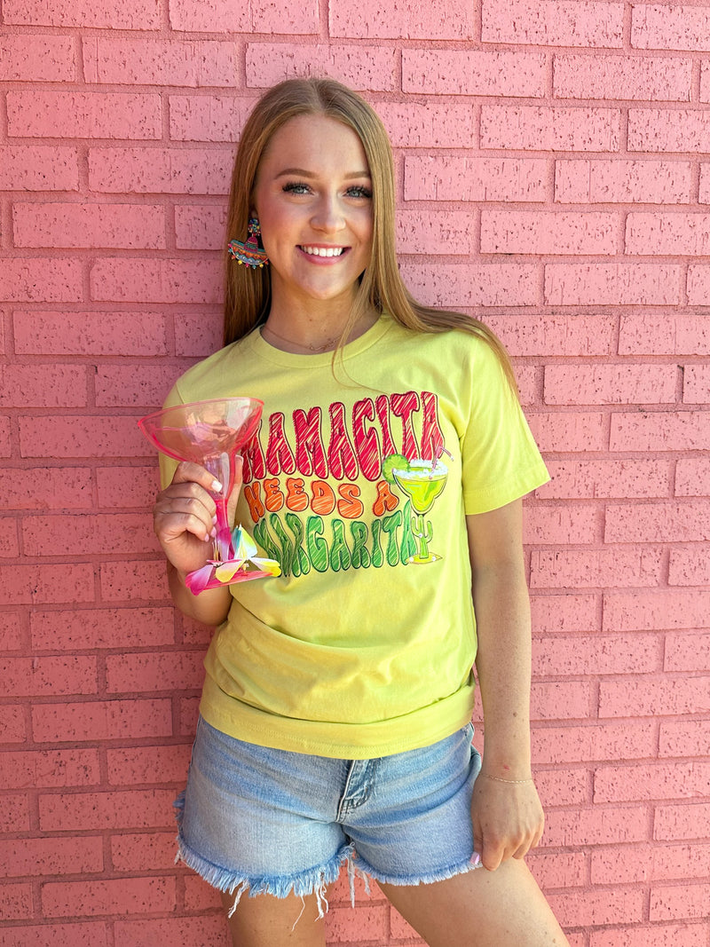 Mamacita Needs A Margarita Rhinestone Tee