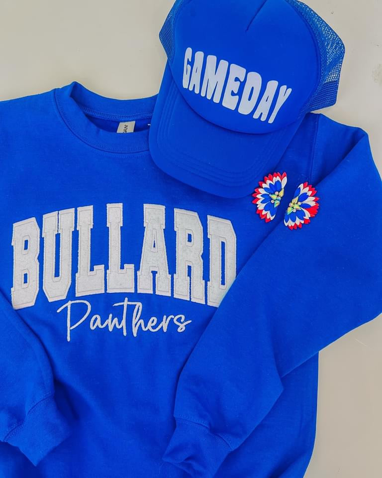 Bullard Panthers Glitter Appliqué Sweatshirt