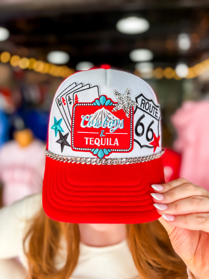 Cowboys & Tequila Patch Trucker Hat