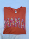 Coral Floral Mama Tee