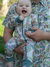 BURLEBO Baby Zip Up - Driftwood Camo