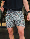 BURLEBO  Athletic Short - Retro Duck Camo 5.5"