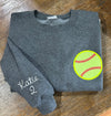 Custom Softball Pocket Sweatshirt