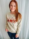 Fall Bow Embroidered Sweatshirt