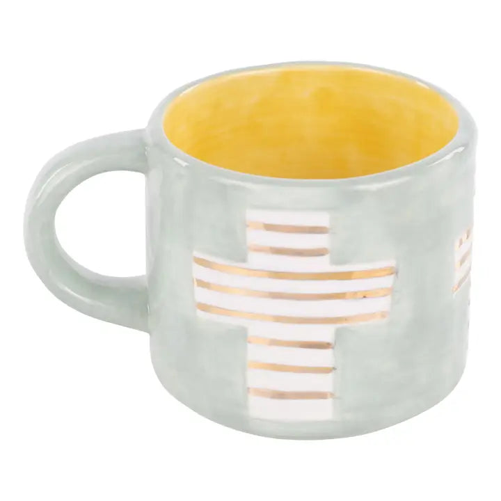 Gold Cross Mug - Glory Haus