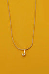 JOSSLYN by Wall to Wall - DELICATE SNAKE CHAIN INITIAL PENDANT NECKLACE