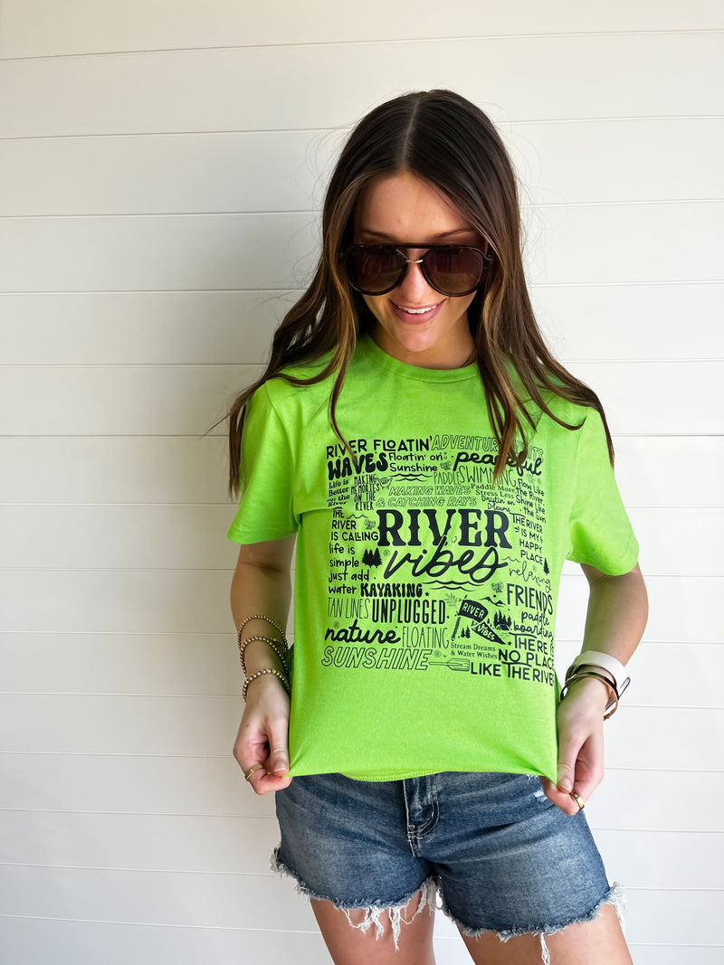 River Vibes Green Tee