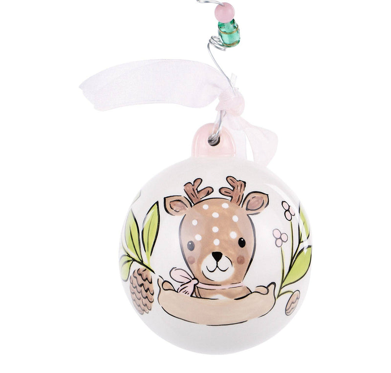 Glory Haus - Baby Girl Deer 1st Christmas Ornament