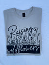 Raising Wildflowers Lilac Gray T-shirt