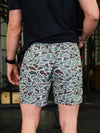 BURLEBO  Athletic Short - Retro Duck Camo 5.5"