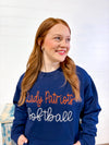 Lady Patriots Softball Stitched Sweatshirt