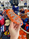 Orange and White Game Day Knotted Beaded Headband