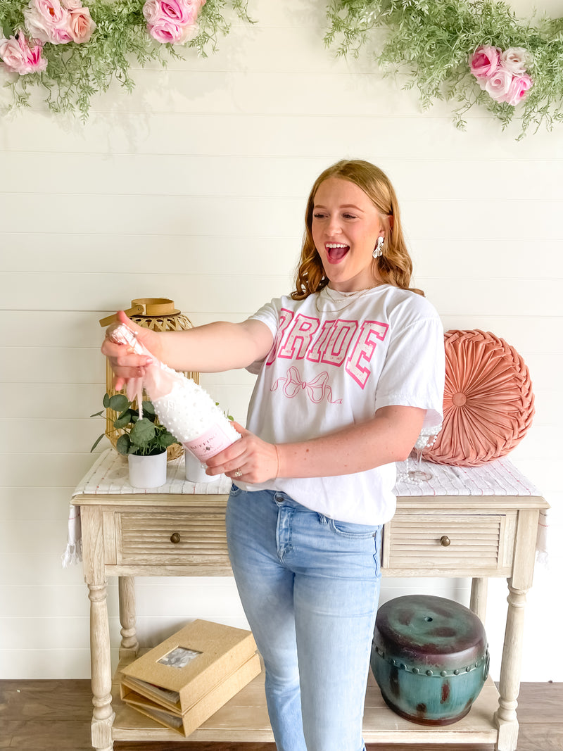 Floral Bride Bow Tee