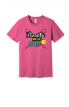 Beauty And The Cleats Bella Canvas Tee - Charity Pink