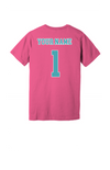 Beauty And The Cleats Bella Canvas Tee - Charity Pink
