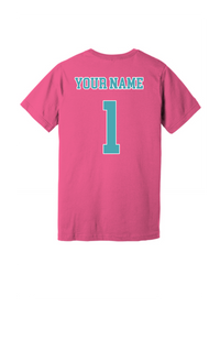 Beauty And The Cleats Bella Canvas Tee - Charity Pink