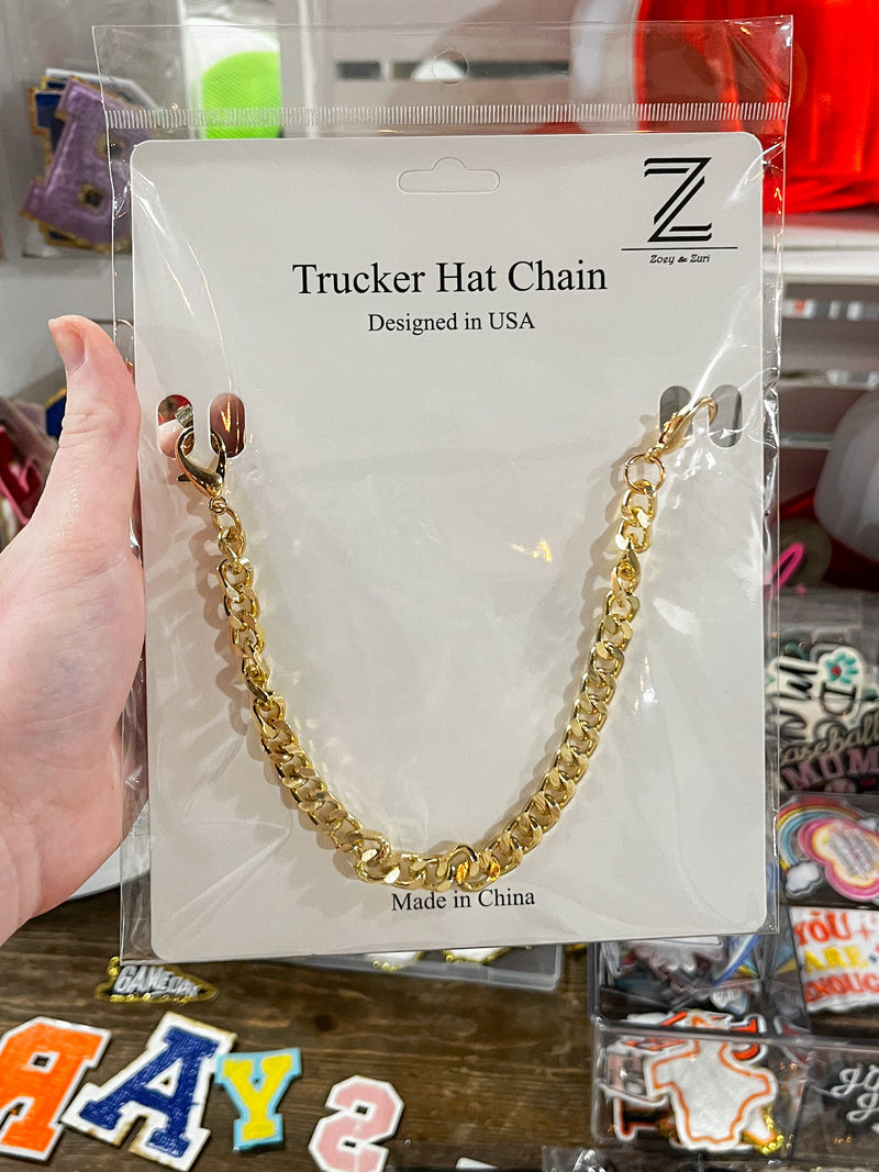 Hat Chain- Gold Link