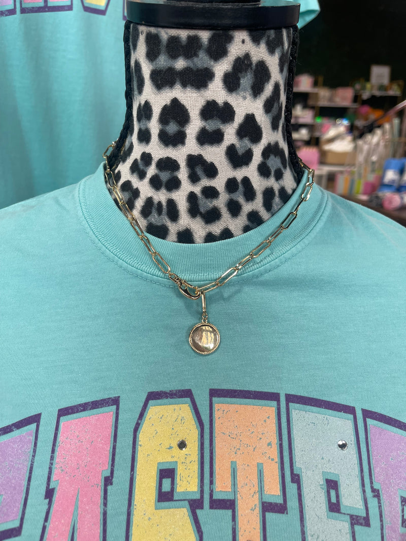 Gold Chain Pendant Necklace