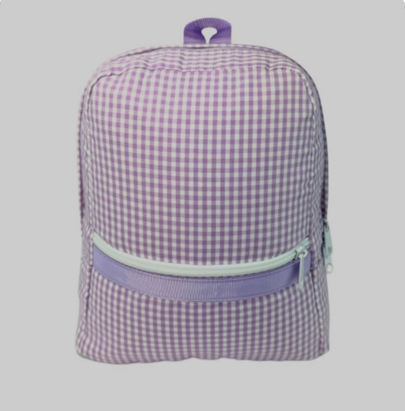 Oh Mint Small (Toddler) Backpack - Lilac Gingham