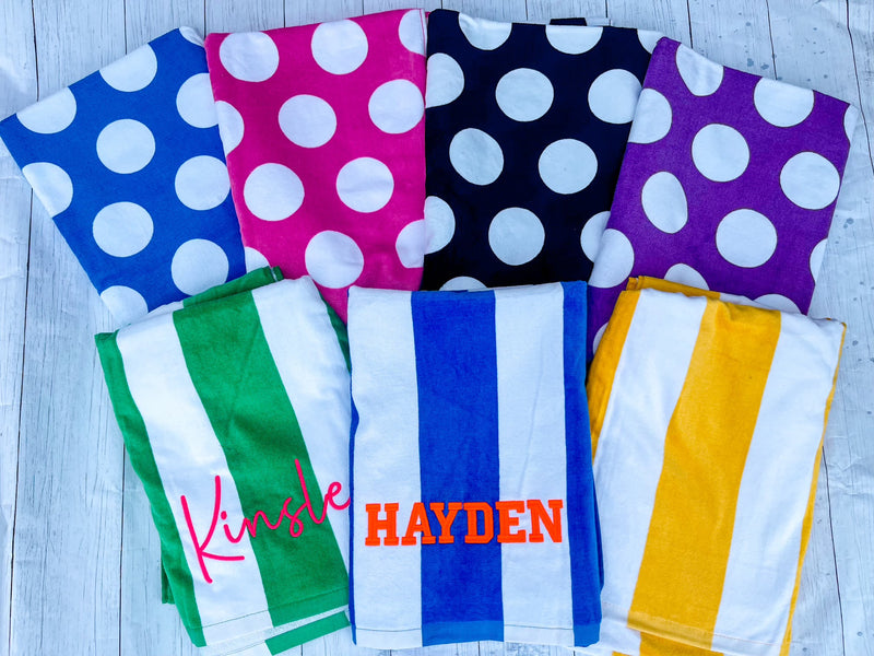 Beach Towel Monogrammed