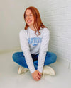 Gingham Panthers Bow Sweatshirt