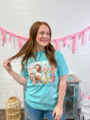 Watercolor Scene Easter Comfort Color Graphic Tee