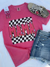 Retro Mama Checkered  T-Shirt