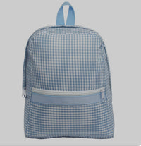 Oh Mint Small (Toddler) Backpack - Baby Blue Gingham