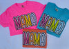 Mama Poka Dot Neon Pink Tee