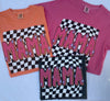 Retro Mama Checkered Grey T-Shirt