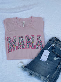 Floral Mama Light Pink Tee