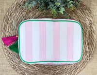 Stripe Cosmetic Bag - Perfect for Monogram