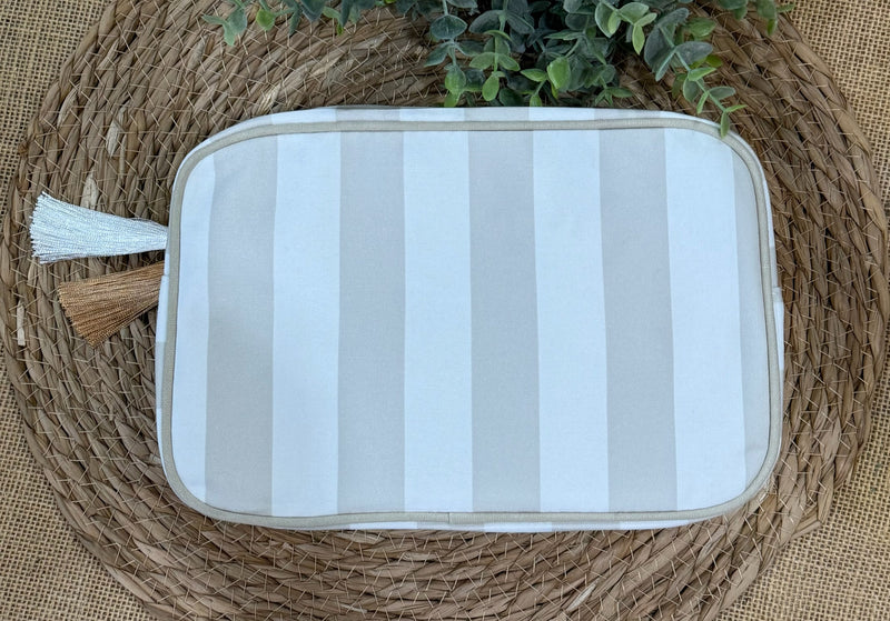 Stripe Cosmetic Bag - Perfect for Monogram