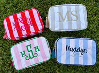 Stripe Cosmetic Bag - Perfect for Monogram