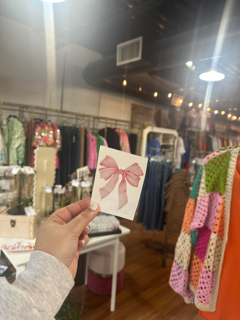 Pink Coquette Bow Sticker