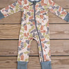 BURLEBO Baby Zip Up - Driftwood Camo